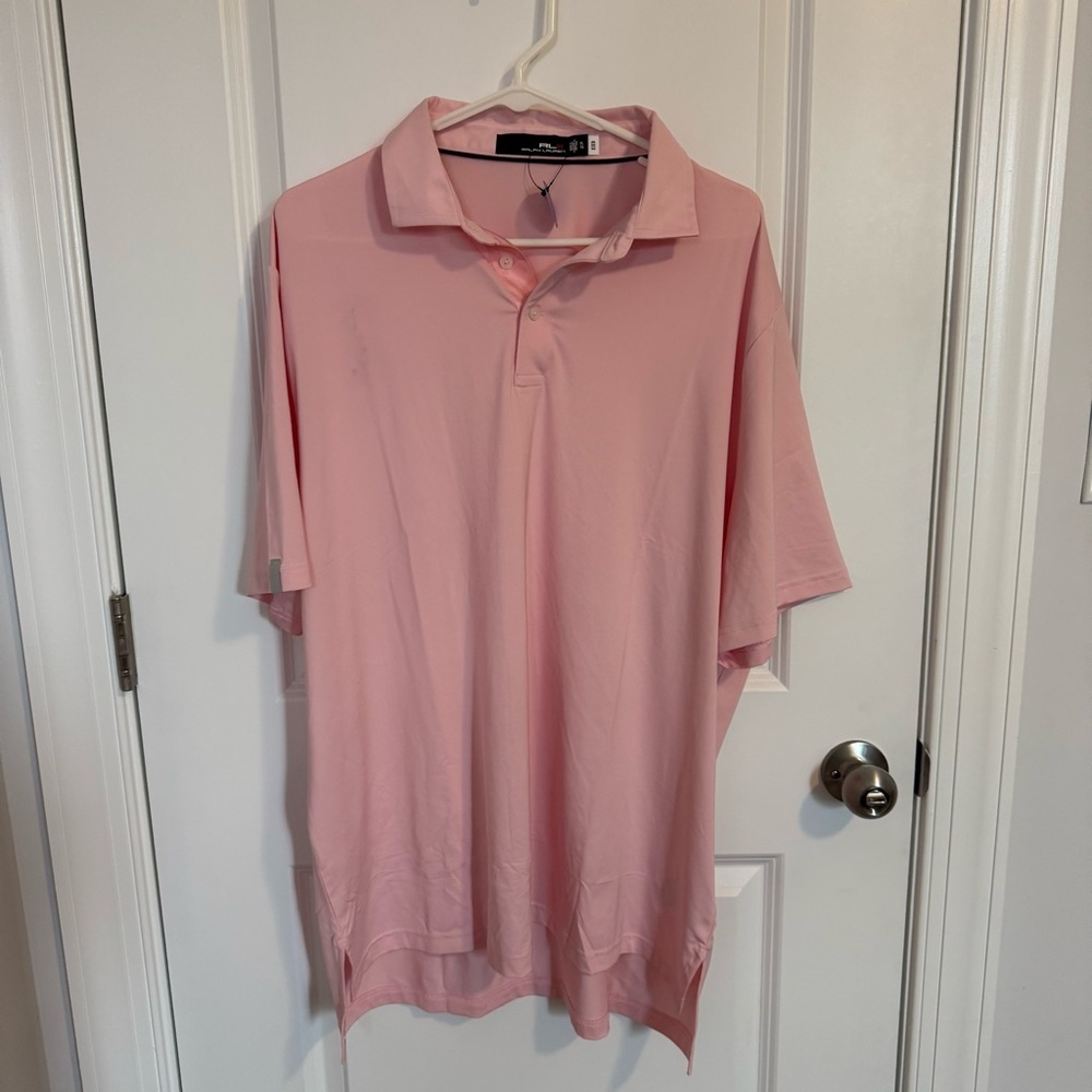 RLX Ralph Lauren Performance Classic‎ Fit Polo Golf Shirt Size XL Pink